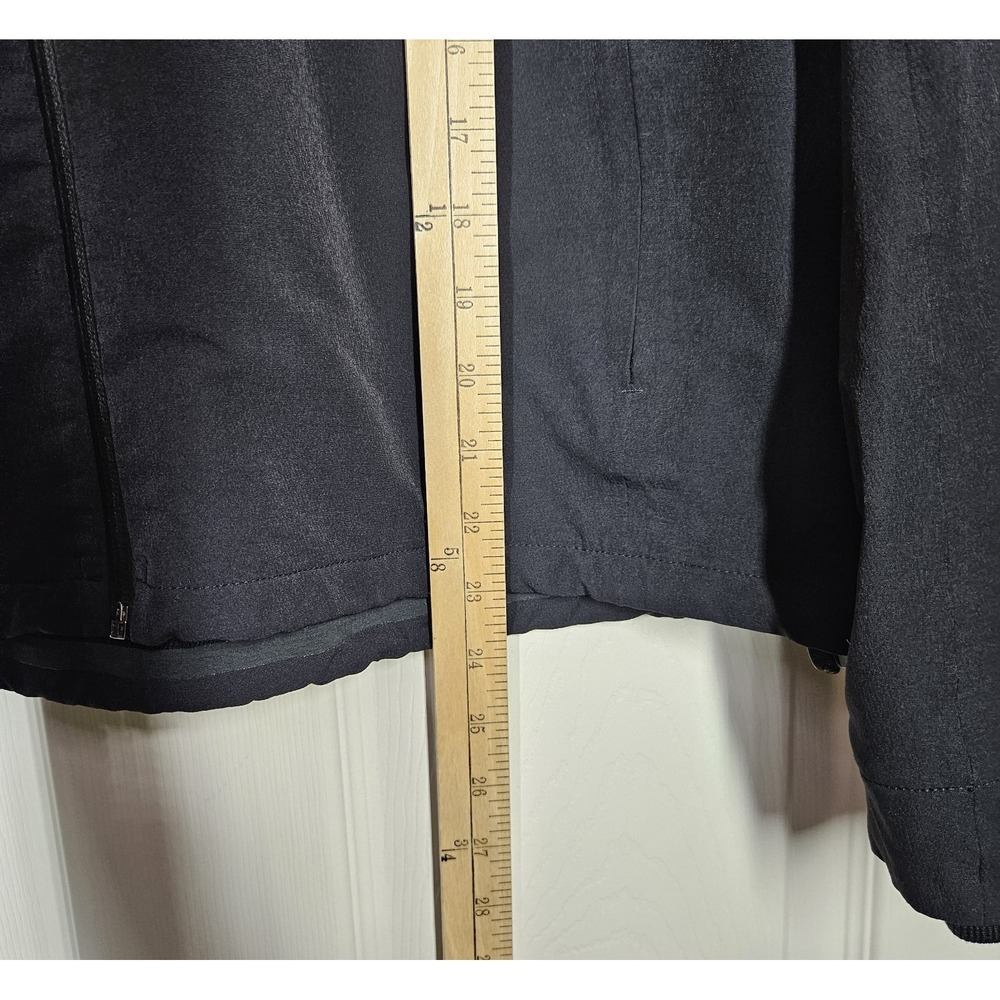 Outdoor Voices Full Zip Hooded Athletic Jacket Women's S Black Stretch Vented - Picture 9 of 10